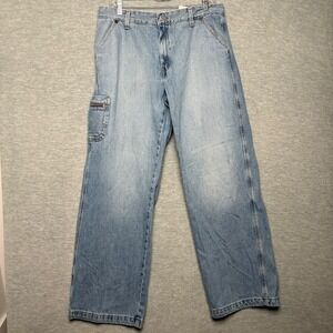 Vintage 90s Levi's Carpenter Jeans Baggy Fit Denim Utility Pocket‎  36x30